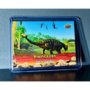 2015 Upper Deck Dinosaurs Ankylosaurus Extinction Red Parallel #4 Card